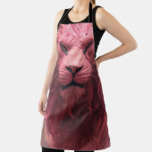 Tablier Lion rose (Insitu)