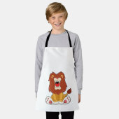 Tablier lion rugissant (Porté)