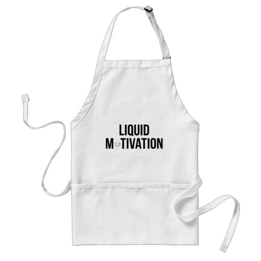 Tablier Liquid Motivation Accro au Café Moderne (Devant)