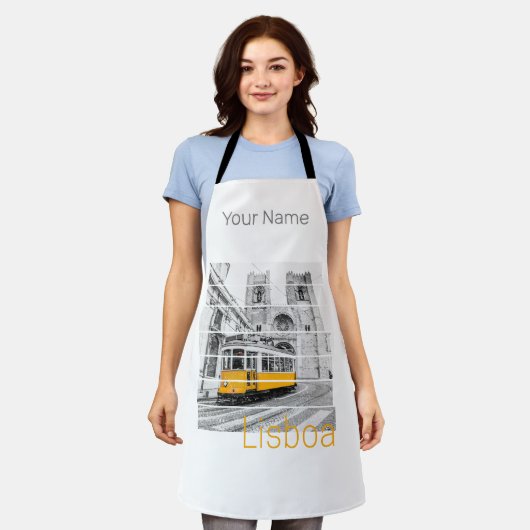 Tablier Lisbonne Portugal Vintage Vacances Tramway Souveni (Porté)