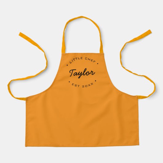 Tablier LITTLE CHEF Nom personnalisé Année (Recto)