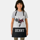 Tablier Little Mechanic Dirt Bike Nom de la course Garçon  (Insitu)