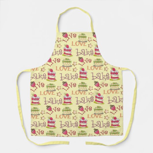 Tablier Live Love Bake (Recto)