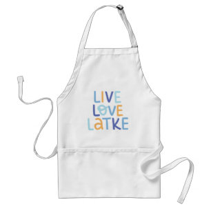 Tablier Live Love Latke Hanoukka Design