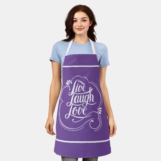 Tablier LIve rire amour (Porté)