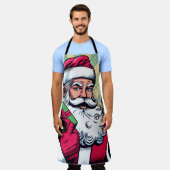 Tablier Livre de bande dessinée Père Noël/Noël (Porté)