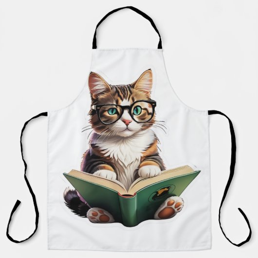 Tablier Livre de lecture Cat (Recto)