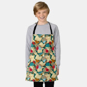 Tablier Livres et chats (Porté)