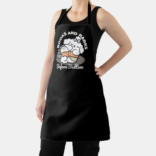 Tablier Livres et écorces - Conception de lecture de chien (Insitu)