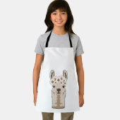 Tablier Llama aux fleurs blanches (Insitu)