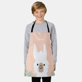 Tablier Llama Kids Apron personnalisé (Porté)