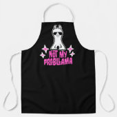 Tablier Llama Not My Probllama Meditation Yoga Sunglasses  (Recto)