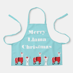 Tablier Llama Père Noël Animal Christmas Apron