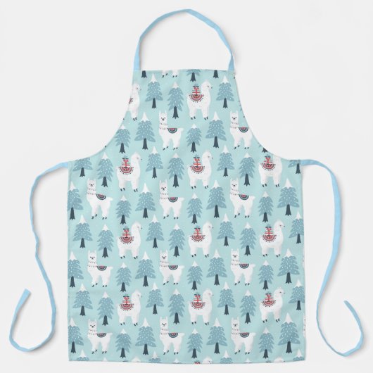 Tablier Llamas de Noël (Recto)