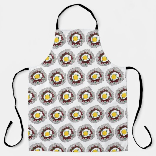 Tablier Loco Moco Cuisine hawaïenne Nourriture Riz Hamburg (Recto)