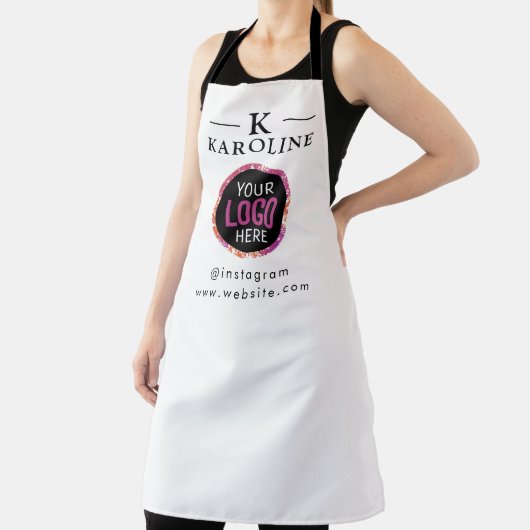 Tablier Logo Business Modern Minimal Entreprise Marquée (Insitu)