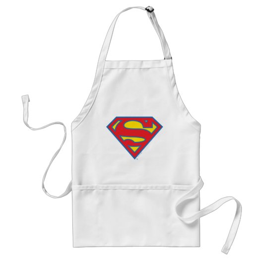 Tablier Logo classique Supergirl avec fond bleu (Devant)