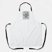 Tablier Logo d'affaires moderne en noir et blanc (Recto)