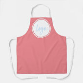 TABLIER LOGO D'AFFAIRES ROSE BLUSSE UNIFORME DU PERSONNEL  (Recto)