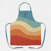 Tablier Logo de bande rétro Wavy (Recto)