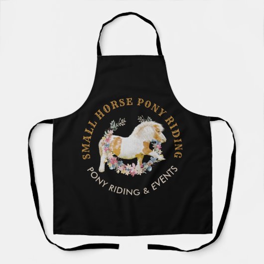 Tablier Logo de cheval de poney le plus mignon (Recto)