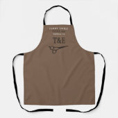 Tablier Logo de ciseaux, Barbiers pour hommes (Recto)