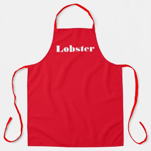 Tablier Logo de homard rouge (Recto)
