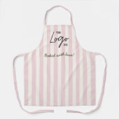 Tablier Logo de la boulangerie-café Cute Stripes Bakery Ca (Recto)