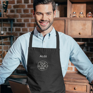 Tablier Logo de la société noire élégant Protection