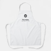Tablier Logo de l'employé personnalisé, Nom, Entreprise Bl (Recto)