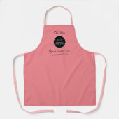 Tablier Logo de l'entreprise personnalisée noir Apro (Recto)