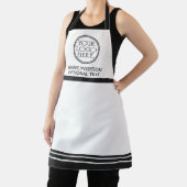 Tablier Logo de l'entreprise promotion noir et blanc (Insitu)