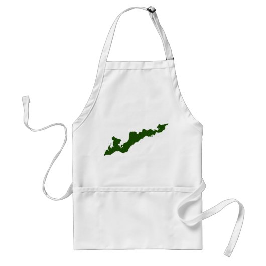 Tablier Logo de l'île des Pêcheurs classique - Vert (Devant)