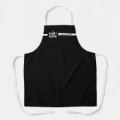 Tablier Logo de nom d'employé de marque noire (Recto)