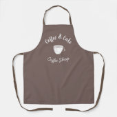 Tablier Logo de petite cabane de café (Recto)