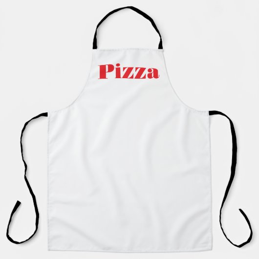 Tablier Logo de PIZZA Chef blanc (Recto)