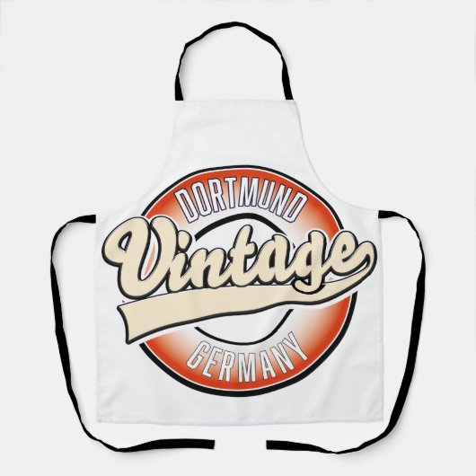 Tablier Logo de style vintage de Dortmund, (Recto)