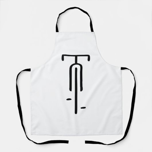 Tablier Logo de vélo minimum Rétro, Cyclisme et Louveur de (Recto)