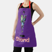 Tablier Logo debout Homme Solitaire Violet   (Insitu)