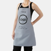 Tablier Logo d'entreprise Clair Grayish Nom du personnel d (Insitu)