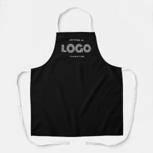 Tablier Logo d'entreprise moderne noir et blanc