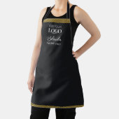 Tablier Logo d'entreprise Noir & Or Moderne Minimal Employ (Insitu)