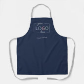 Tablier Logo d'entreprise personnalisé Apron Navy Blue (Recto)