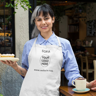 Tablier Logo d'entreprise personnalisé & Texte l Promo noi
