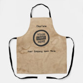 Tablier Logo et informations de l'entreprise | Arrière - p (Recto)