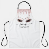 Tablier Logo Eyelashes Boulangerie Restauration Gâteaux Dé (Recto)