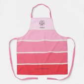 Tablier Logo Gras Pink Gradient Strient (Recto)