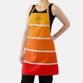 Tablier Logo Gras Sunrise Rouge Orange (Insitu)