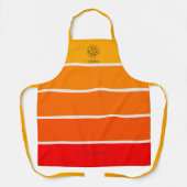 Tablier Logo Gras Sunrise Rouge Orange (Recto)