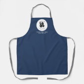 Tablier Logo noir de l'entreprise sur mesure /Uniforme de  (Recto)